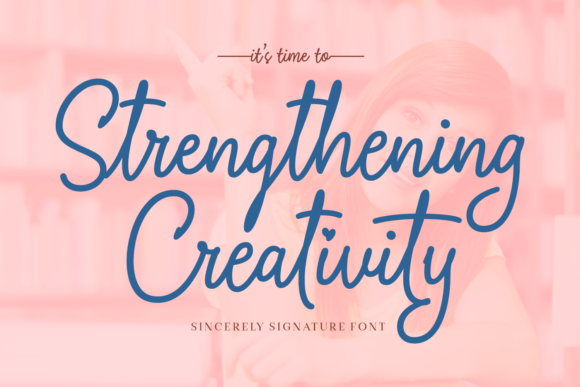 Strengthening Creativity Font Poster 7