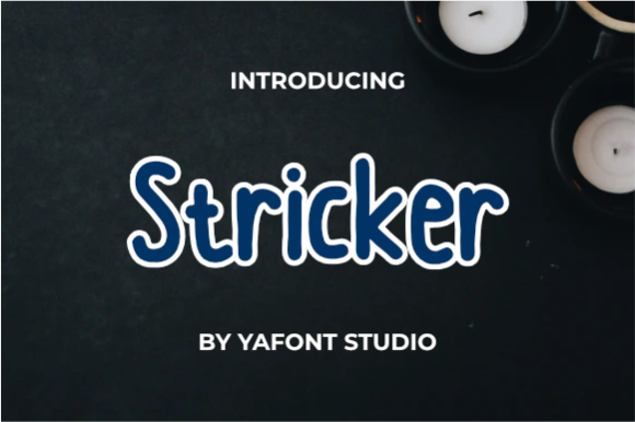 Stricker Font Stricker Font Poster 1
