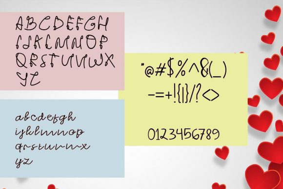 Strong Heart Font Poster 8