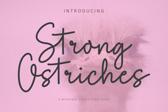 Strong Ostriches Font