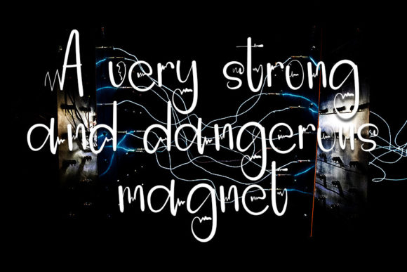 Stronger Electric Font Poster 2