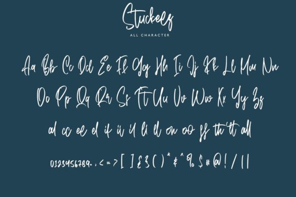 Stuckeez Font Poster 9