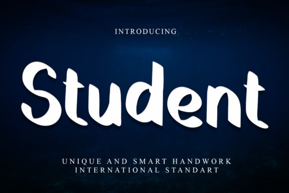 Student Font Poster 1