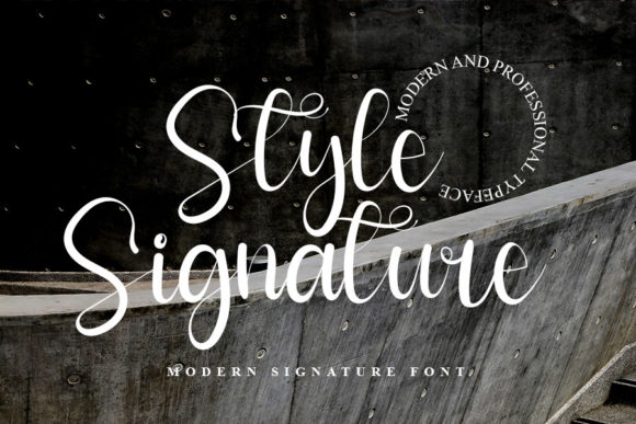 Style Signature Font Poster 1