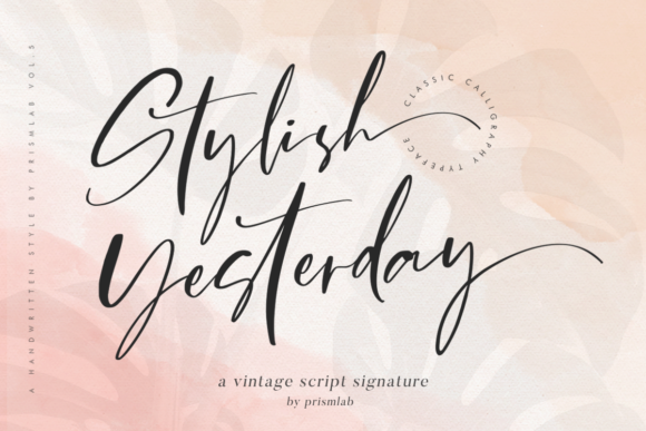 Stylish Yesterday Font