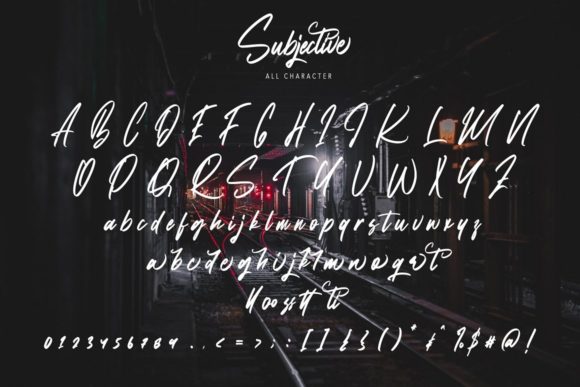 Subjective Font Poster 8