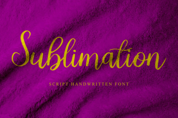 Sublimation Font Poster 1