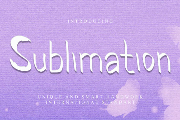 Sublimation Font Poster 1