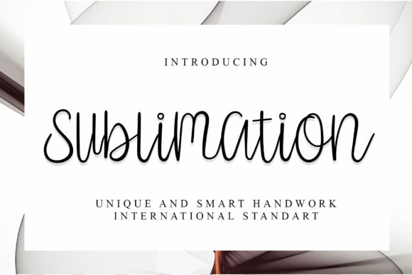 Sublimation Font Poster 1