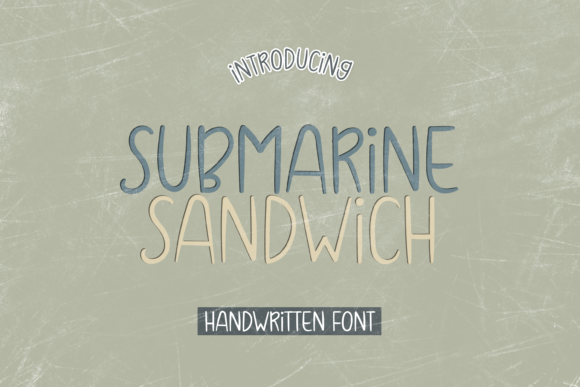 Submarine Sandwich Font Poster 1