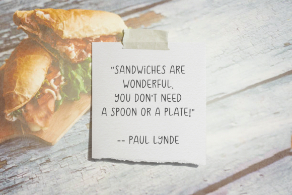 Submarine Sandwich Font Poster 2
