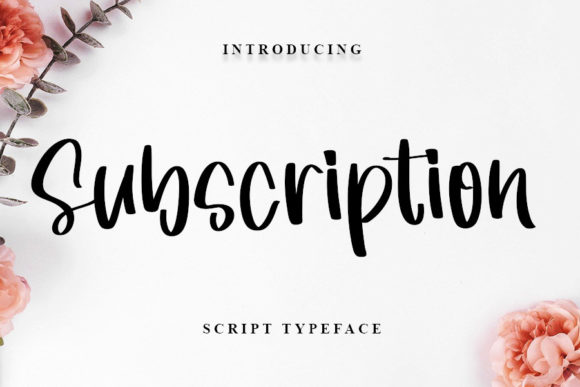 Subscription Font Poster 1
