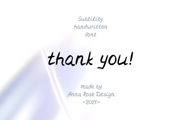 Subtility Font Poster 10