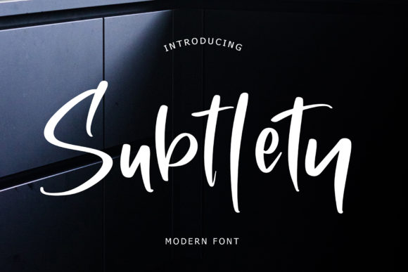 Subtlety Font Poster 1