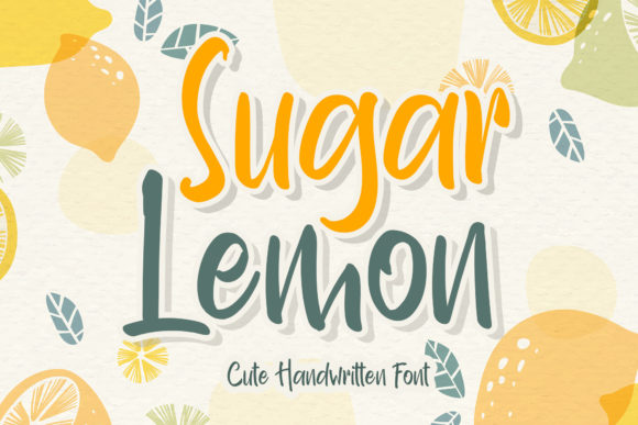 Sugar Lemon Font Poster 1