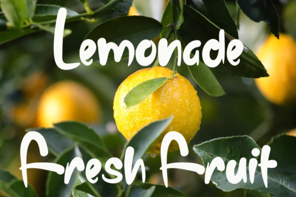 Sugar Lemonade Font Poster 4