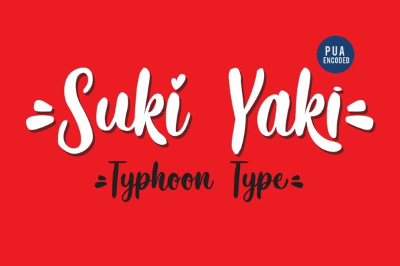 Suki Yaki Font Poster 1