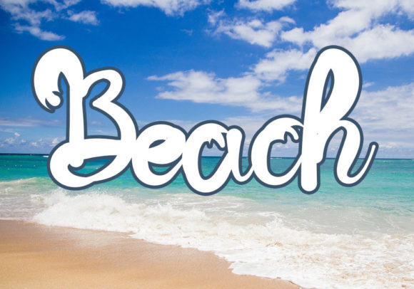 Summer Font Poster 3