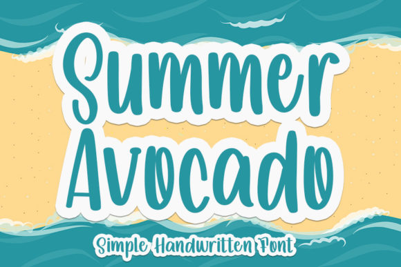 Summer Avocado Font Poster 1