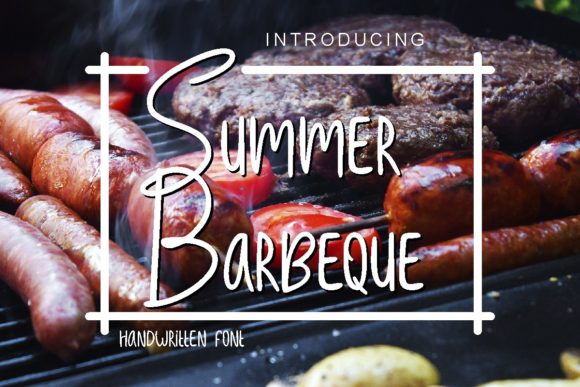 Summer Barbeque Font Poster 1