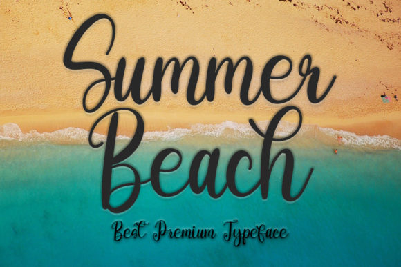 Summer Beach Font Poster 1