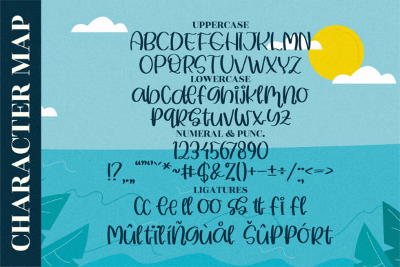 Summer Beach Font Poster 9
