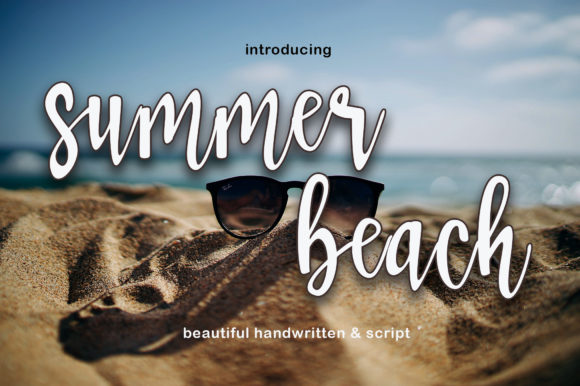 Summer Beach Font Poster 1