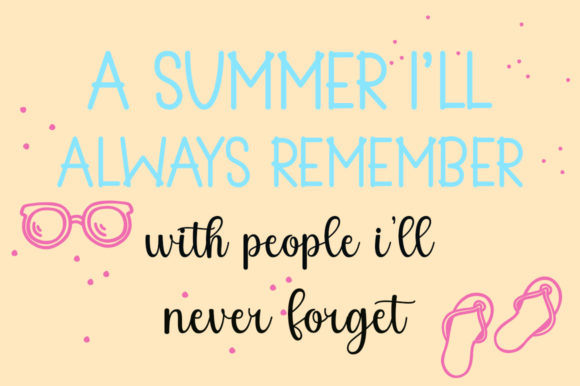 Summer Beach Font Poster 3