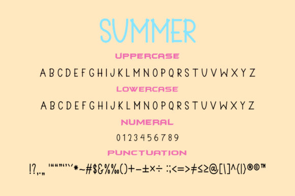 Summer Beach Font Poster 6