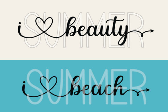 Summer Beauty Beach Font Poster 1