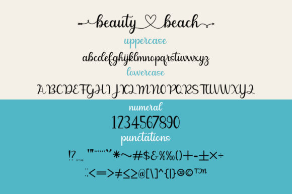 Summer Beauty Beach Font Poster 4