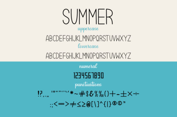 Summer Beauty Beach Font Poster 6