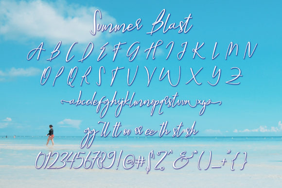 Summer Blast Font Poster 9
