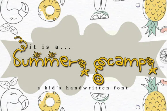 Summer Camp Font Summer Camp Font Poster 1