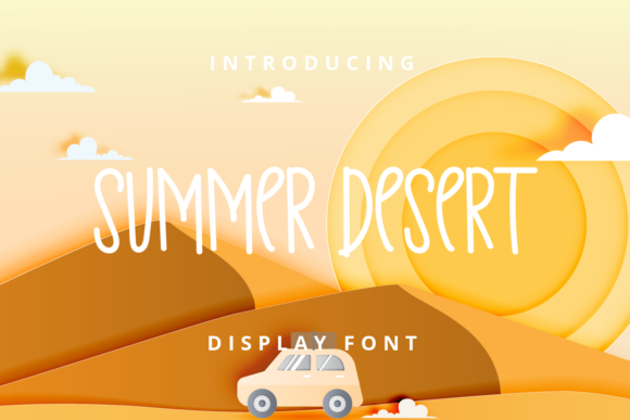 Summer Desert Font Poster 1