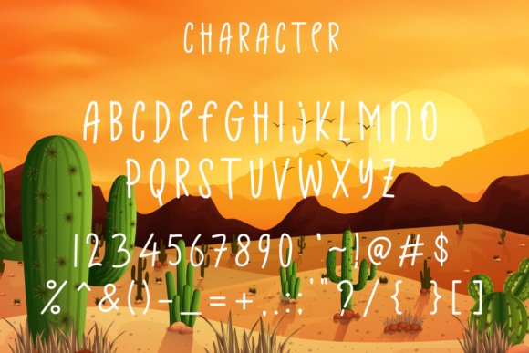 Summer Desert Font Poster 4