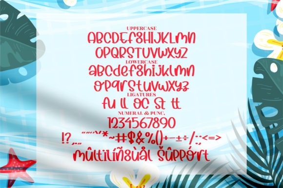 Summer Flowers Font Poster 7