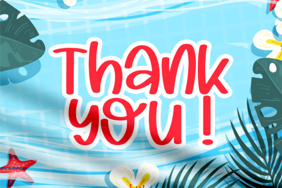 Summer Flowers Font Poster 8