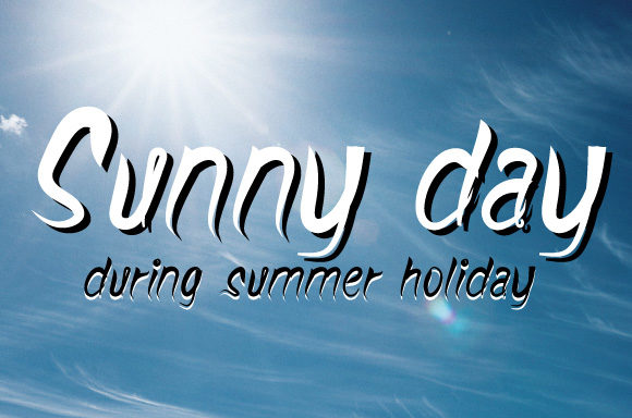 Summer Holiday Font Poster 3