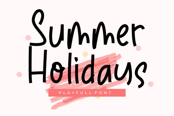 Summer Holidays Font Poster 1