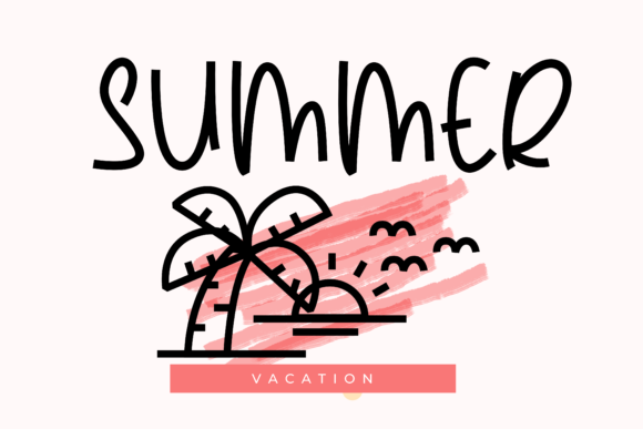 Summer Holidays Font Poster 2
