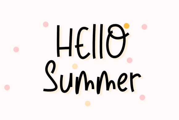 Summer Holidays Font Poster 3