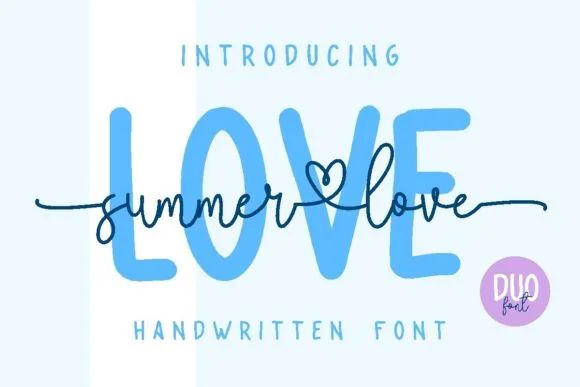 Summer Love Font Summer Love Font Poster 1