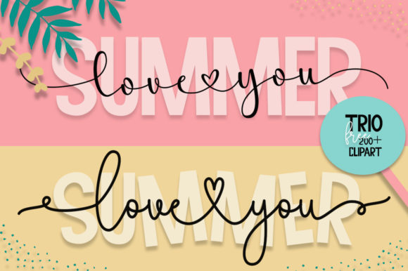 Summer Love You Font Poster 1