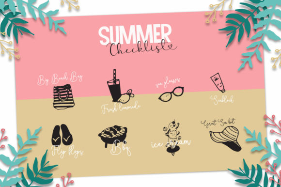 Summer Love You Font Poster 3
