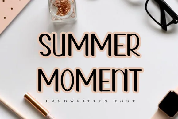 Summer Moment Font Summer Moment Font Poster 1