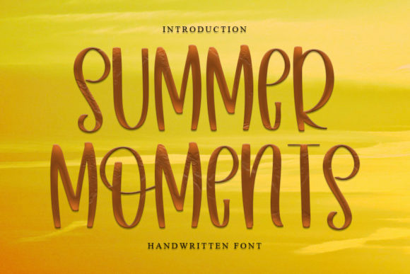 Summer Moments Font Poster 1