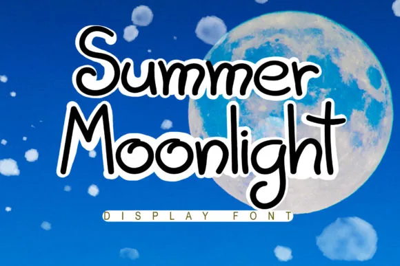 Summer Moonlight Font Summer Moonlight Font Poster 1