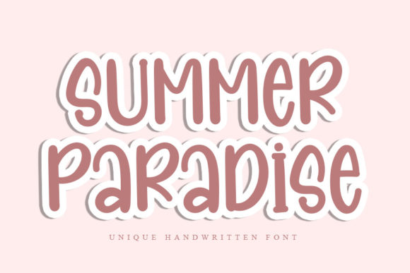 Summer Paradise Font Poster 1