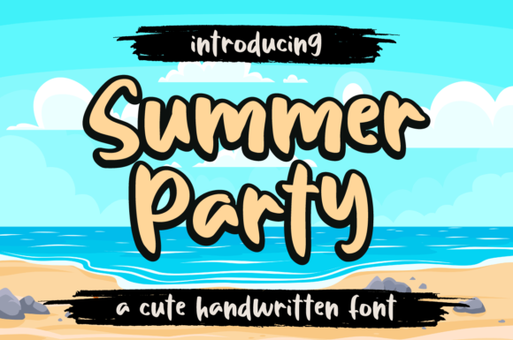 Summer Party Font Poster 1